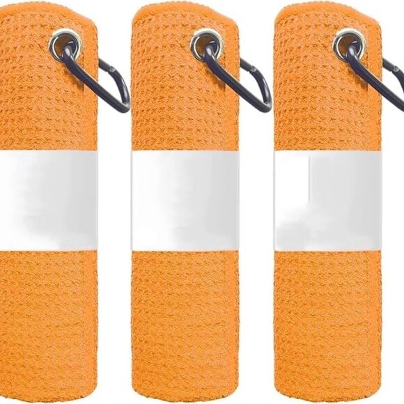 3 Pack Microfiber Waffle Weave Performance Golf Sport Towels 12 Color Choices - Picture 6 of 12